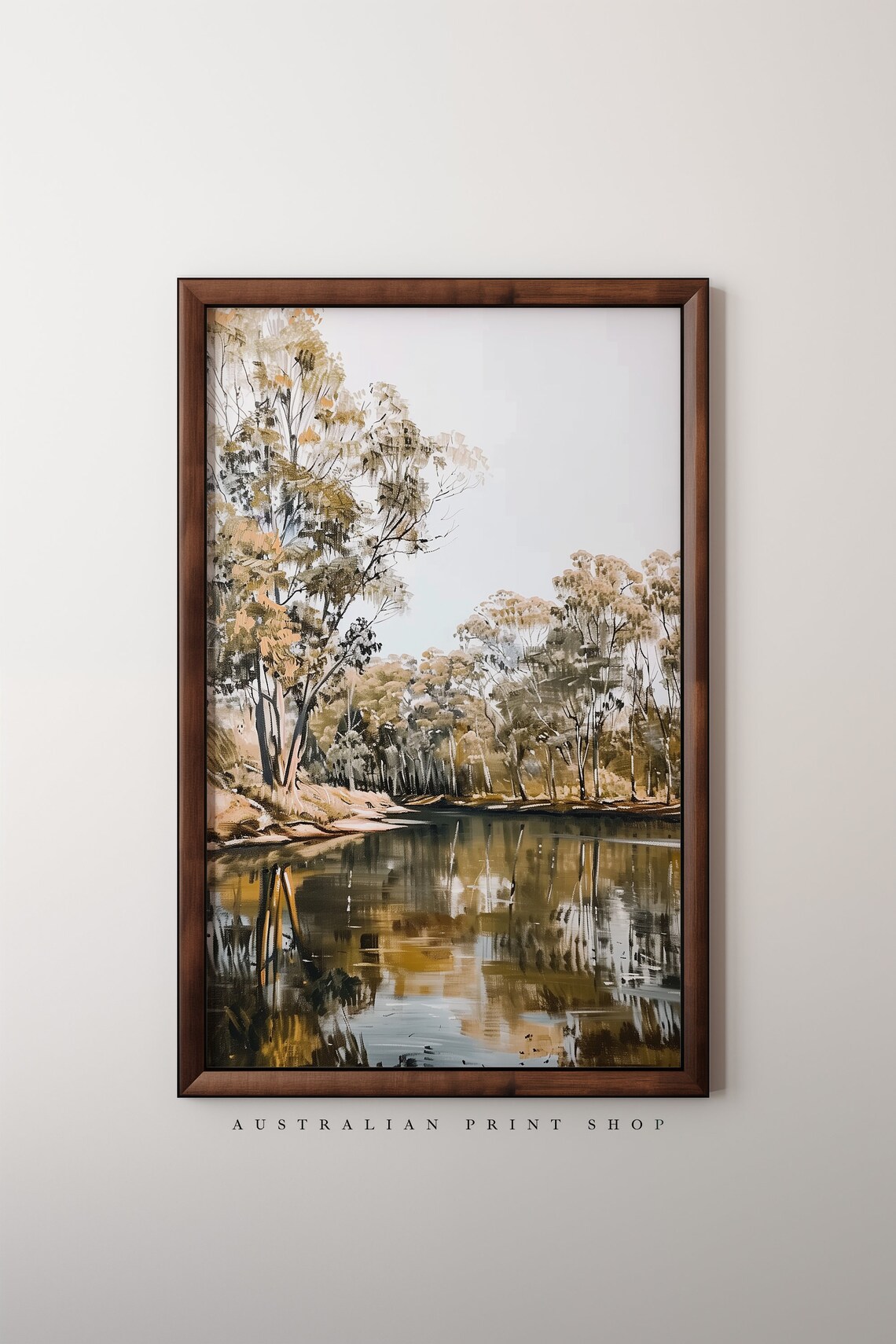 Murray River Riverbanks Travel Poster, Gum Trees - Image 3