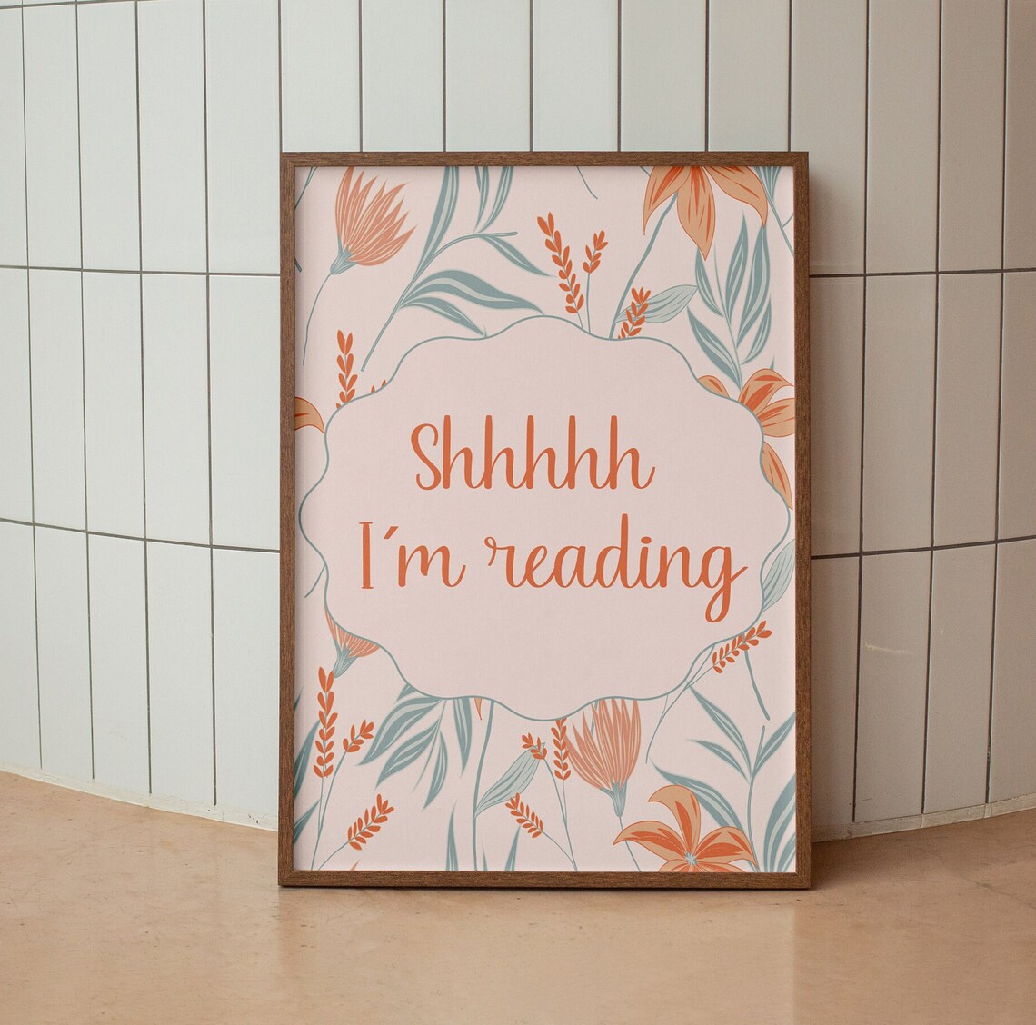 Silence Reading Print, Aesthetic Dorm Decor - Image 3