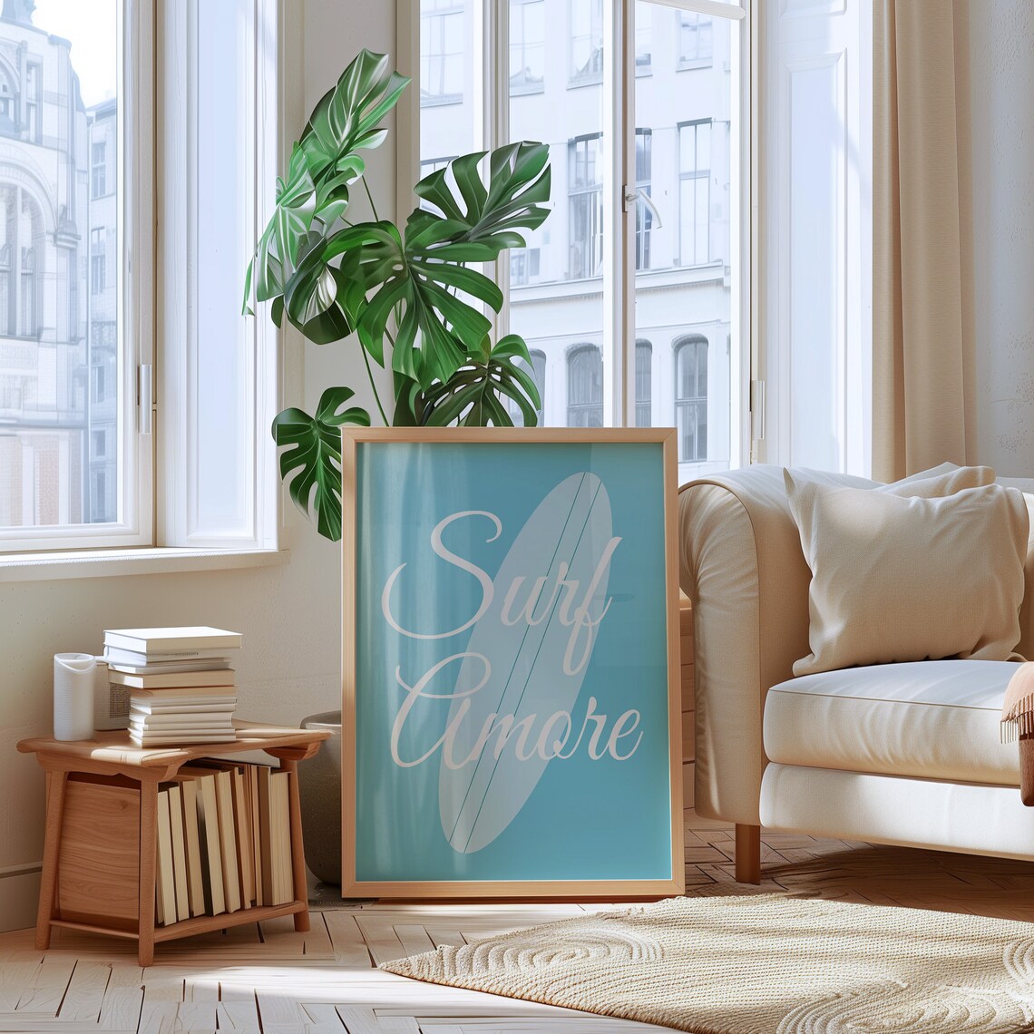 Surf Amore Blue And White Print - Image 2