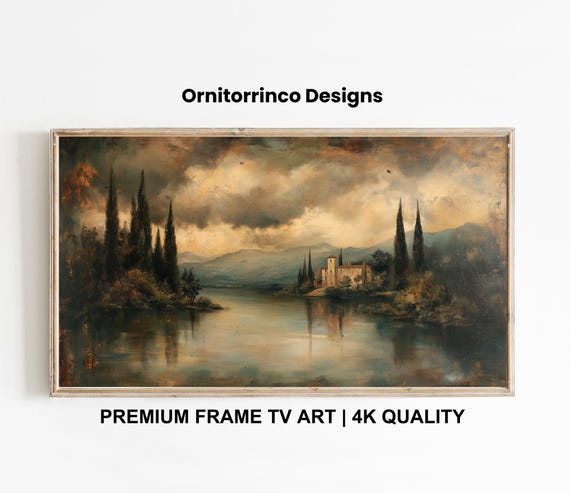 Everyday Frame Tv Art 4k Frame Tv Art Moody Vintage Painting Tv Art Earth Colors Tv Screensaver Tv269