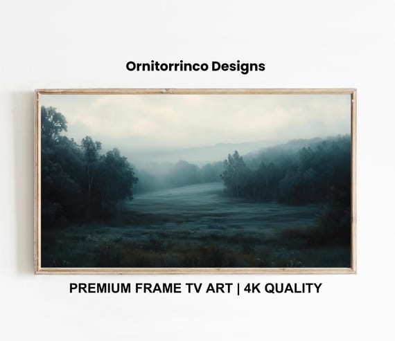 Everyday Frame Tv Art 4k Frame Tv Art Moody Landscape Painting Soft Muted Frame Tv Art Tv267