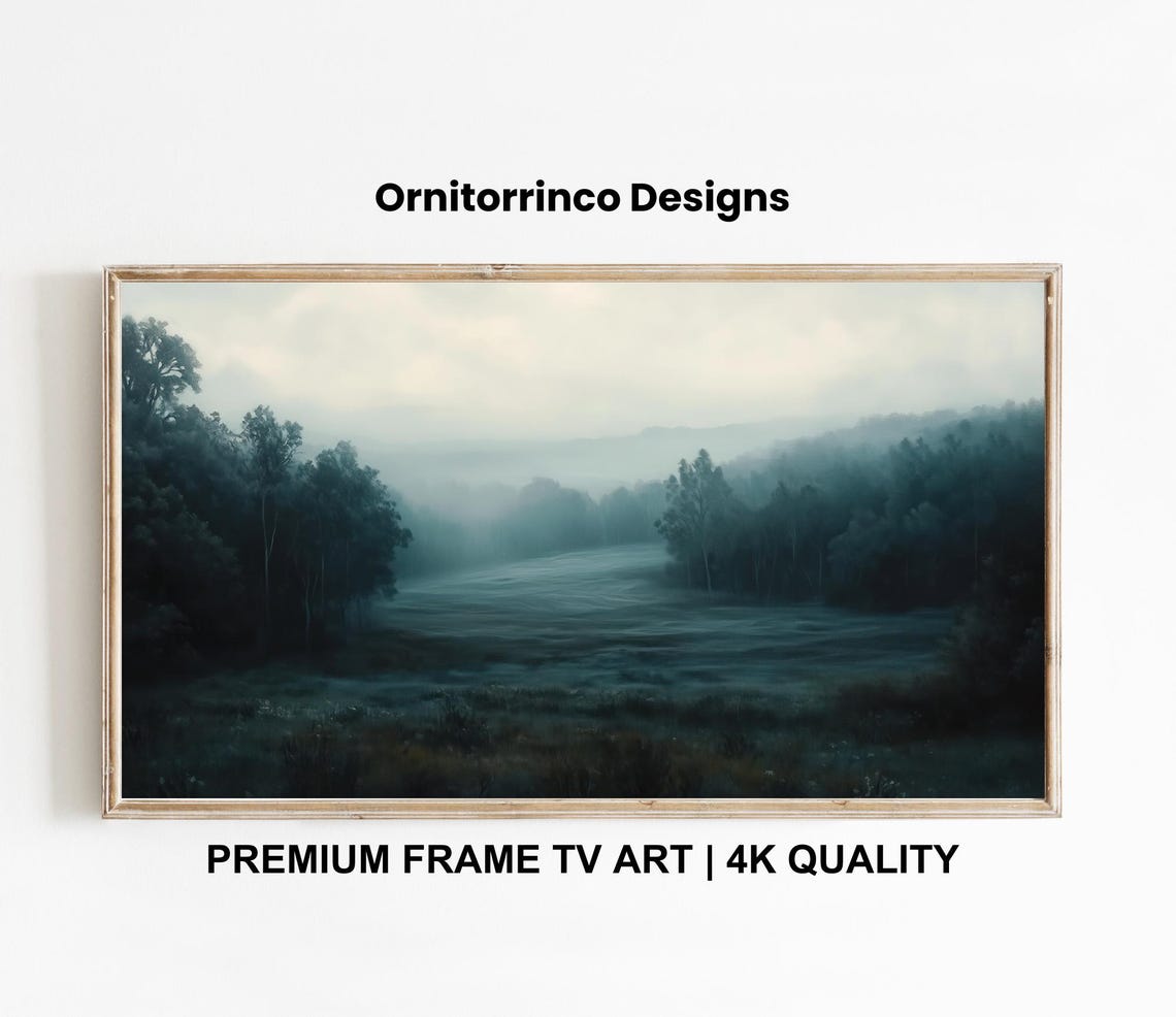 Everyday Frame Tv Art 4k Frame Tv Art Moody Landscape Painting Soft Muted Frame Tv Art Tv267