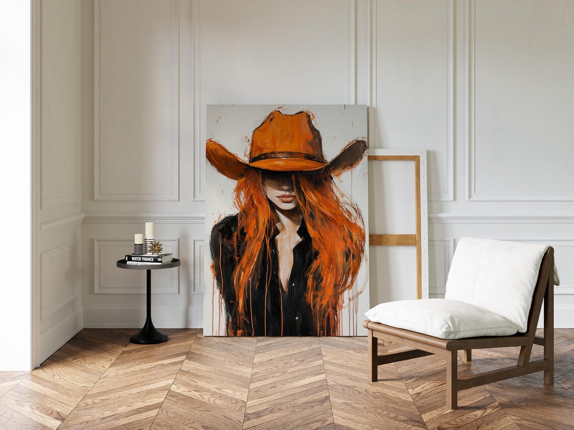 Cowgirl, Western Painting for Home or Office - Image 2