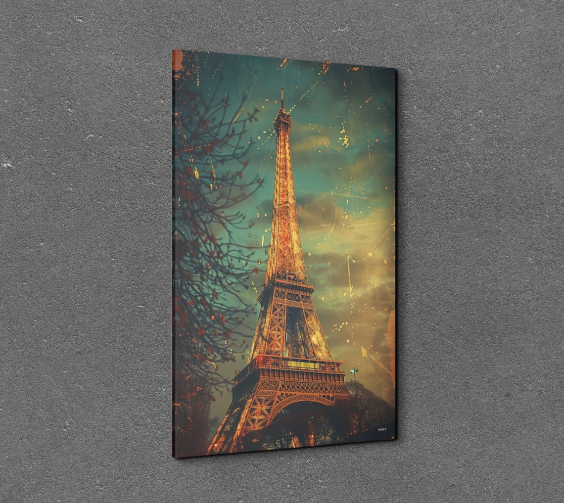Eiffel Tower Mid-Century Modern Poster - Image 3
