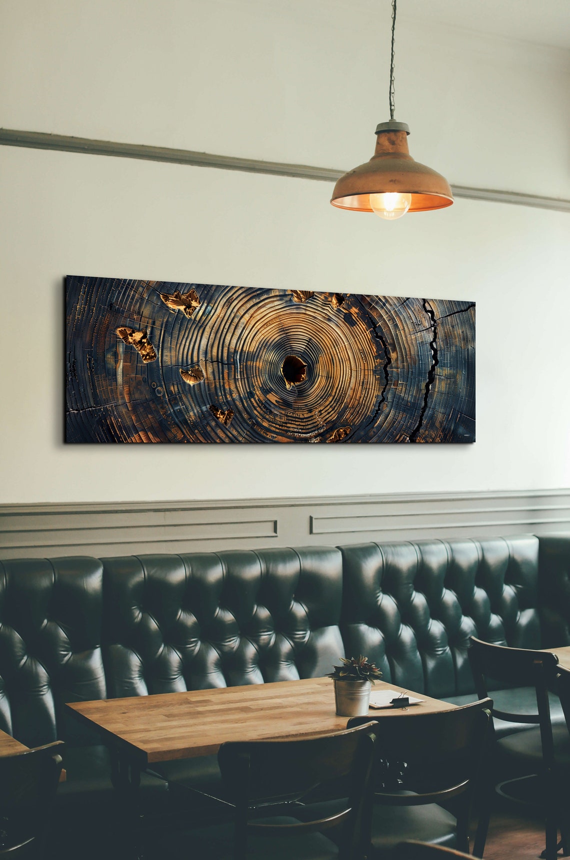 Abstract Tree Ring Nordic Art Print - Image 4