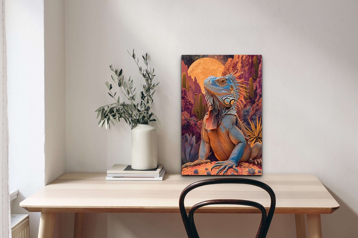 Iguana - Modern Art Print - Image 7