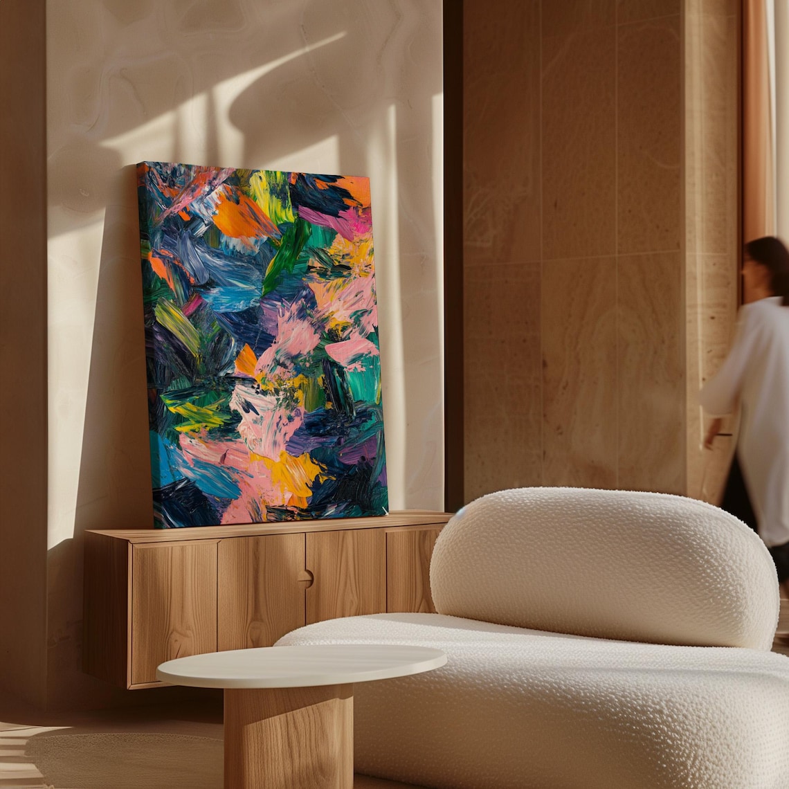 Vivid Abstract Expressionism, Modern Wall Art Print - Image 7