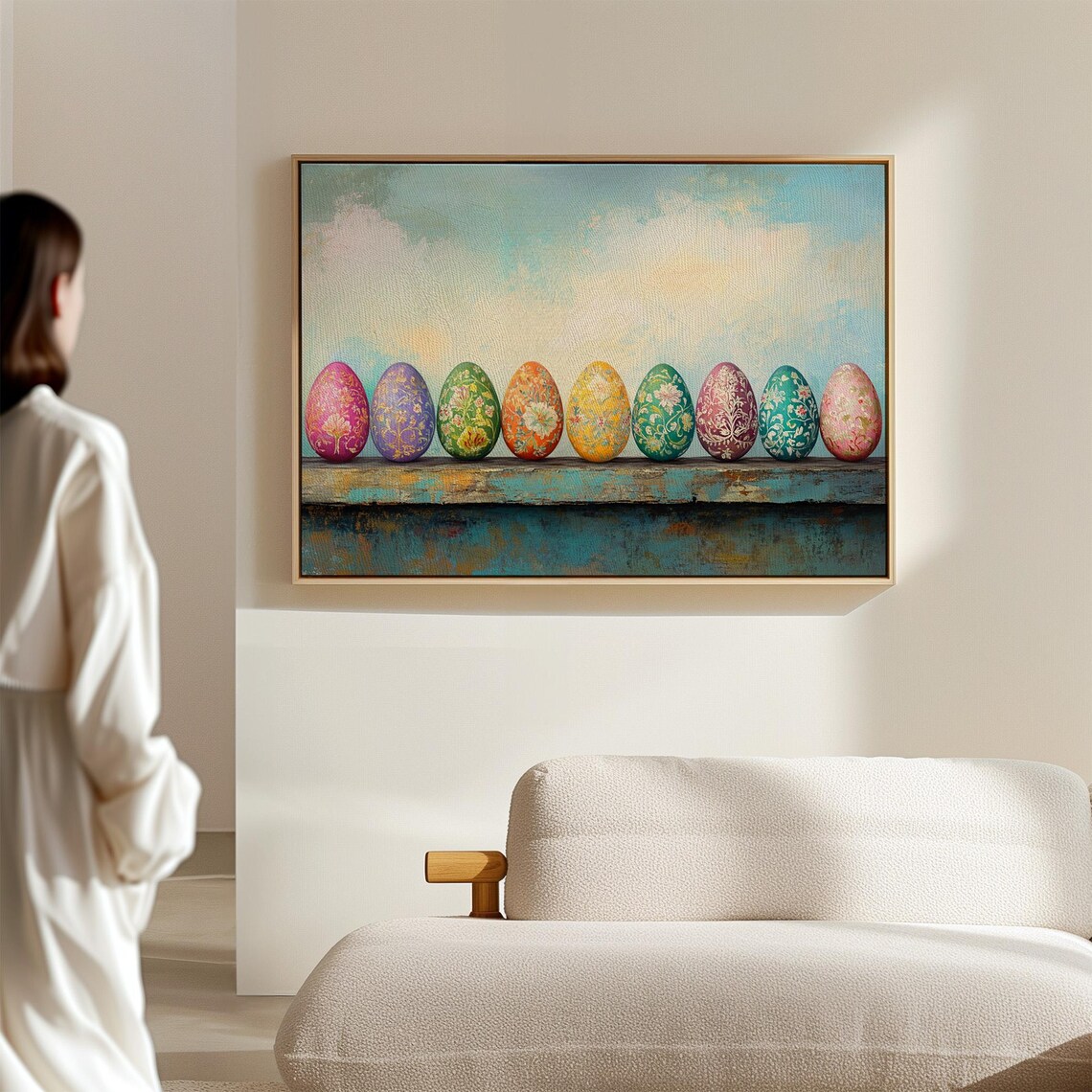 Floral Easter Eggs Art Print, Spring Wall Decor - Image 5