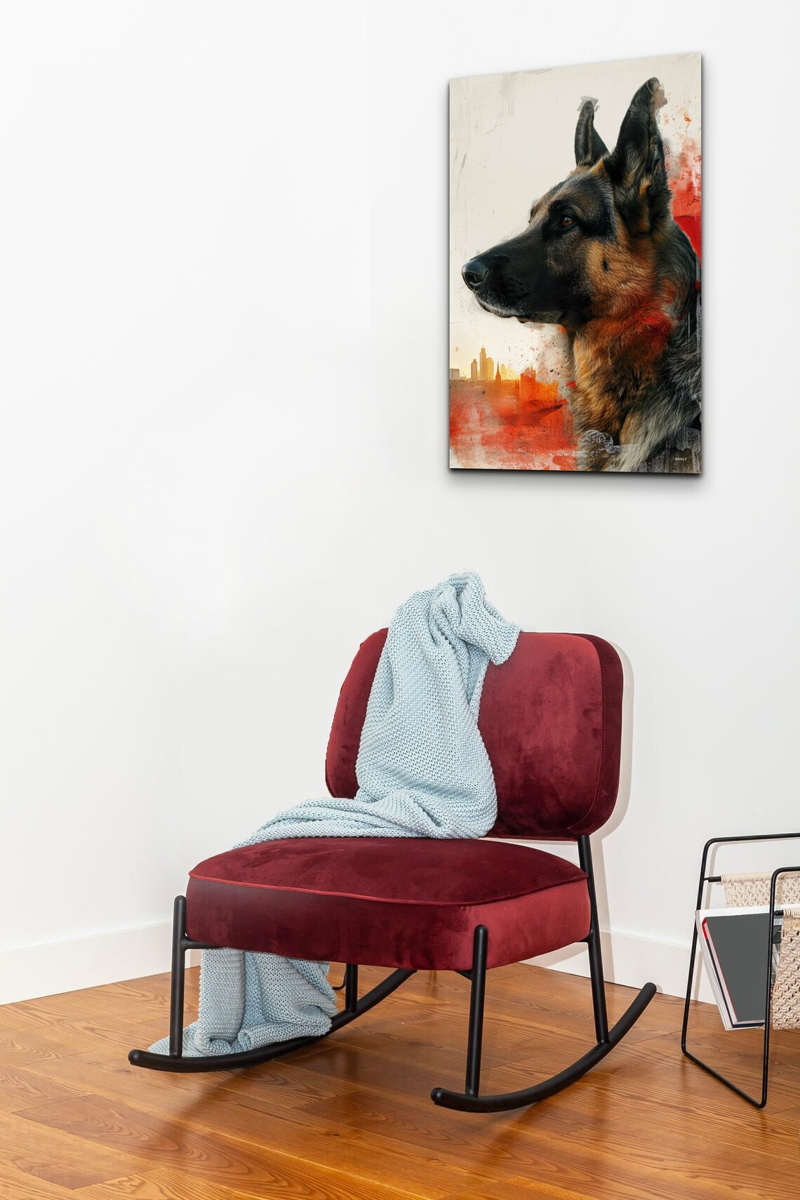 German Shepherd Double Exposure Art Print, Gift - Image 7