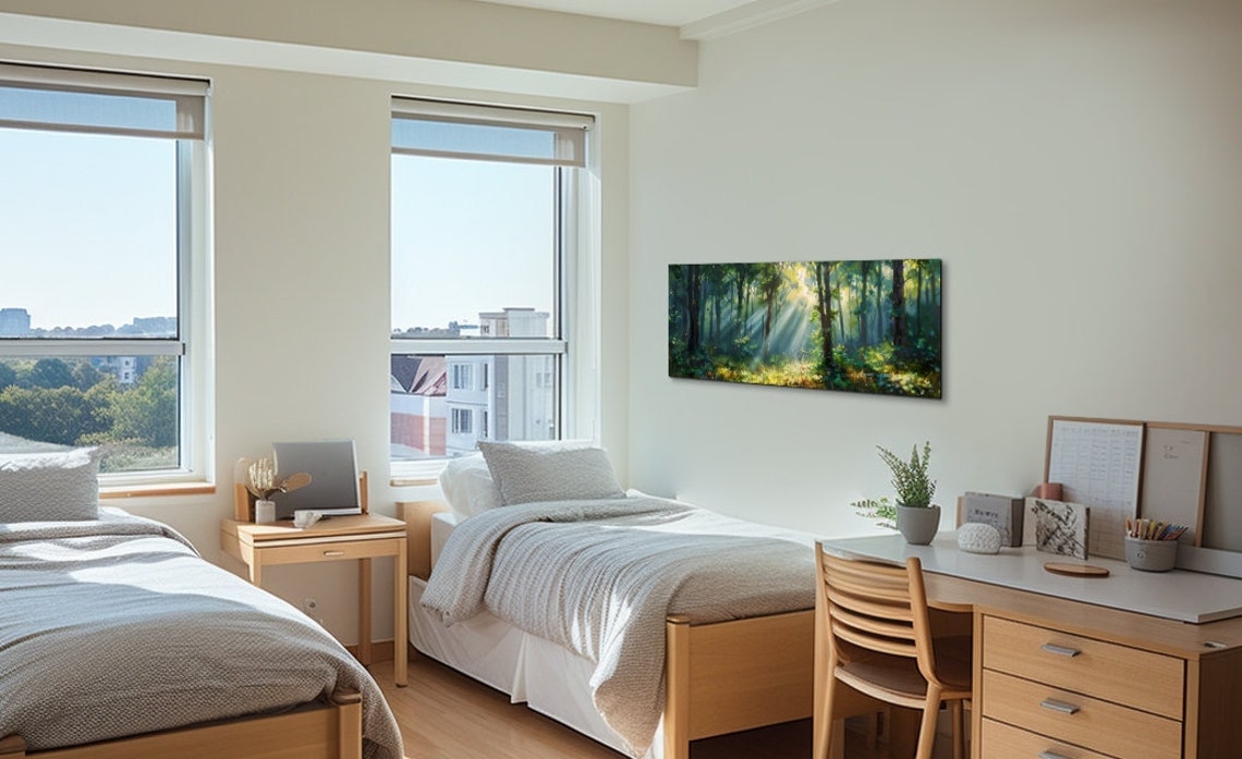 Foggy Pine Forest - Panoramic Wall Art - Image 7