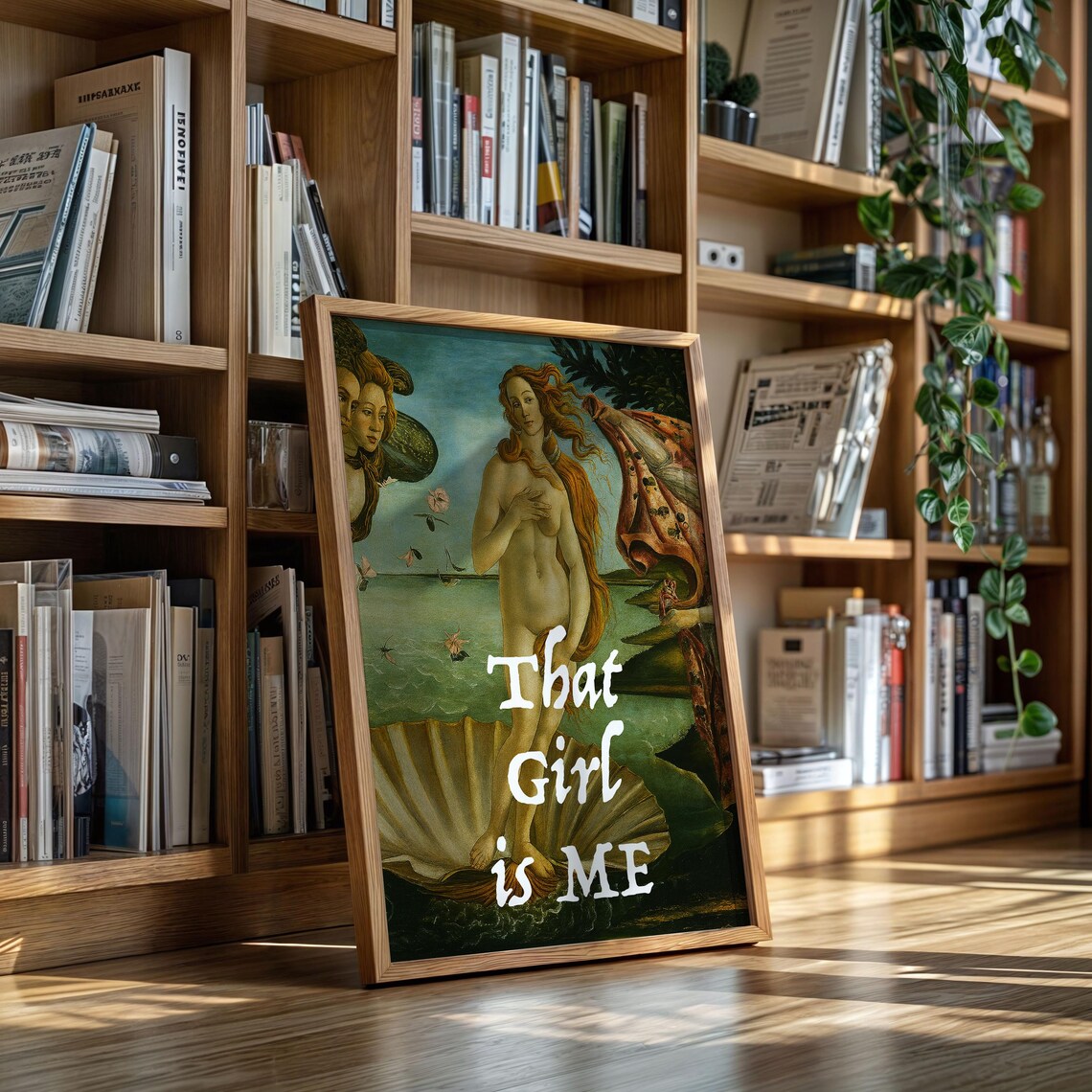 Botticelli Birth Of Venus That Girl Is Me Feminist Art Print