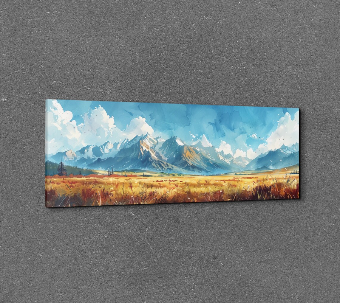 Brooks Mountain Range Mid-Century Modern Landscape - Image 3