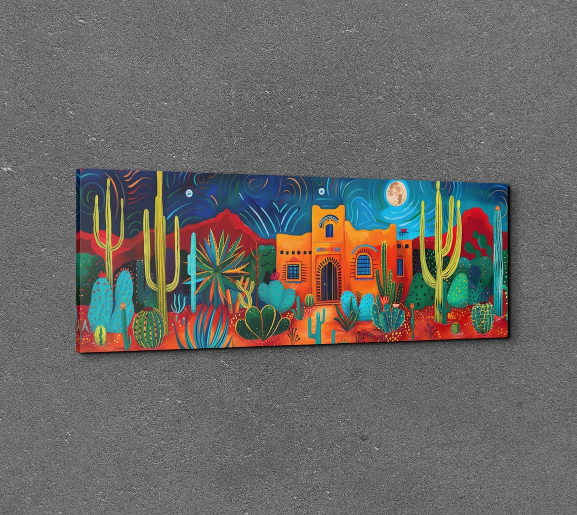 Southwest Desert Watercolor Art Print, Cactus Art - Image 3