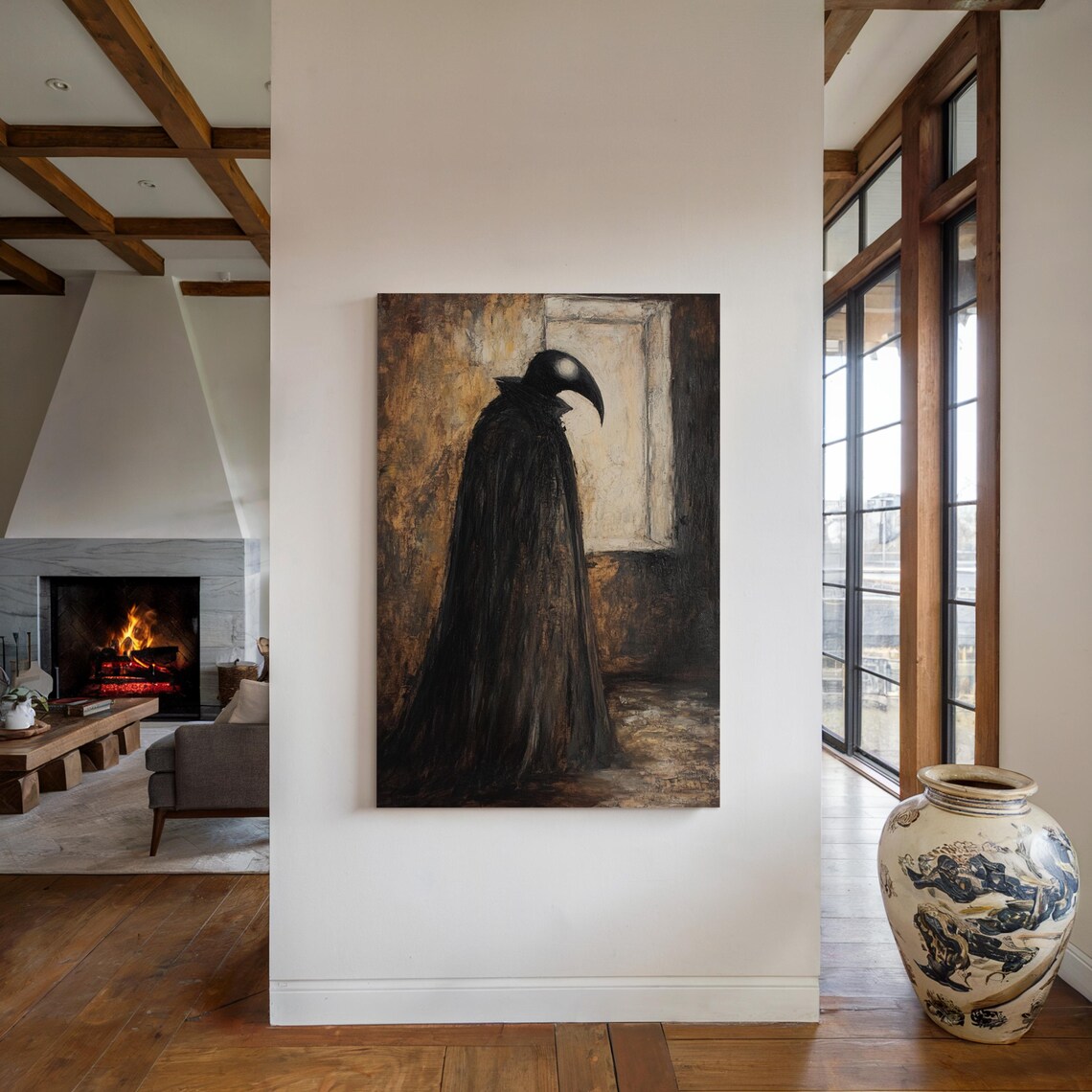 Plague Doctor Gothic, Dark Vintage Medieval Decor - Image 5