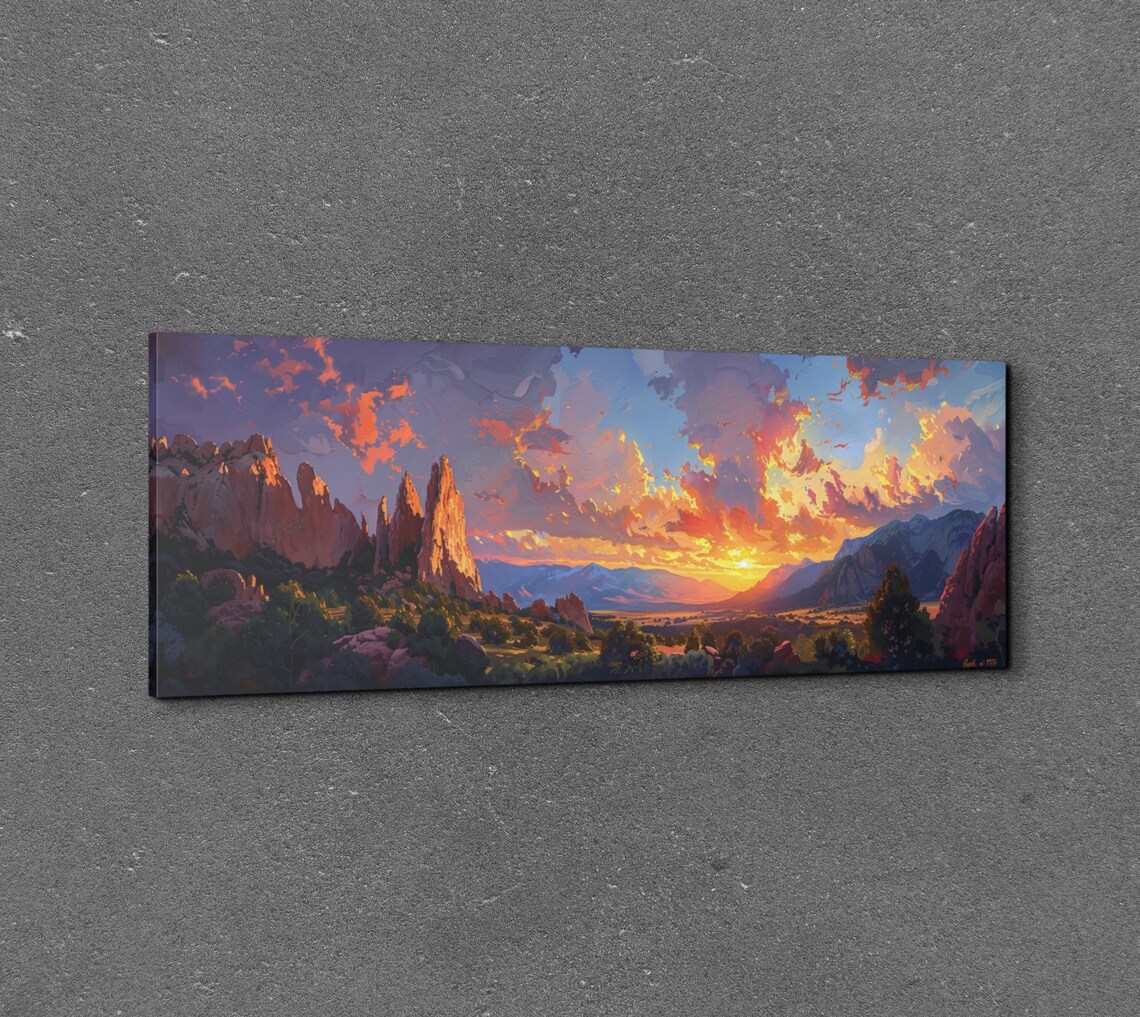 Garden of the Gods Colorado Panoramic Art Print - Image 7
