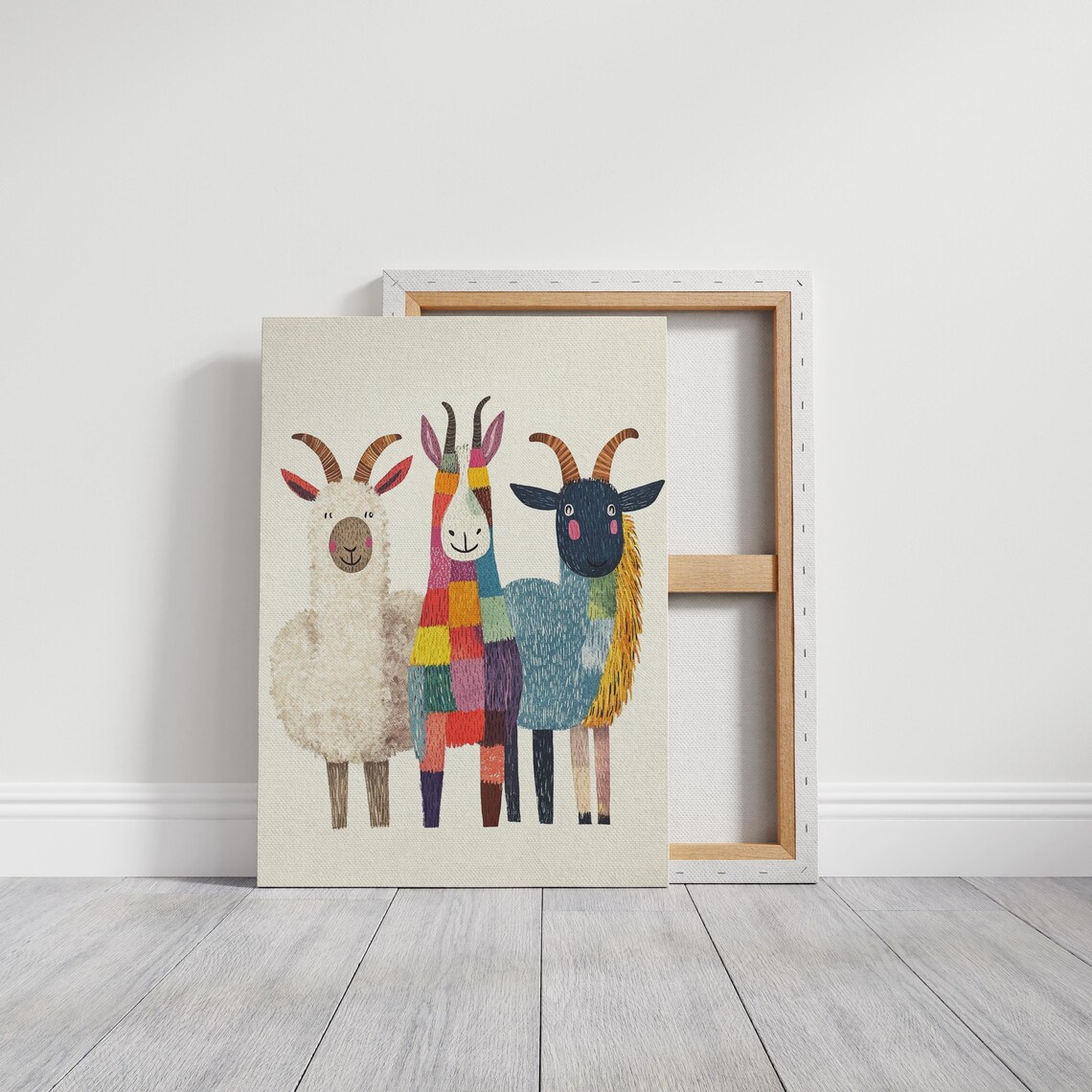 Whimsical Farm Animals Trio Art Print, Kids Decor - Image 6