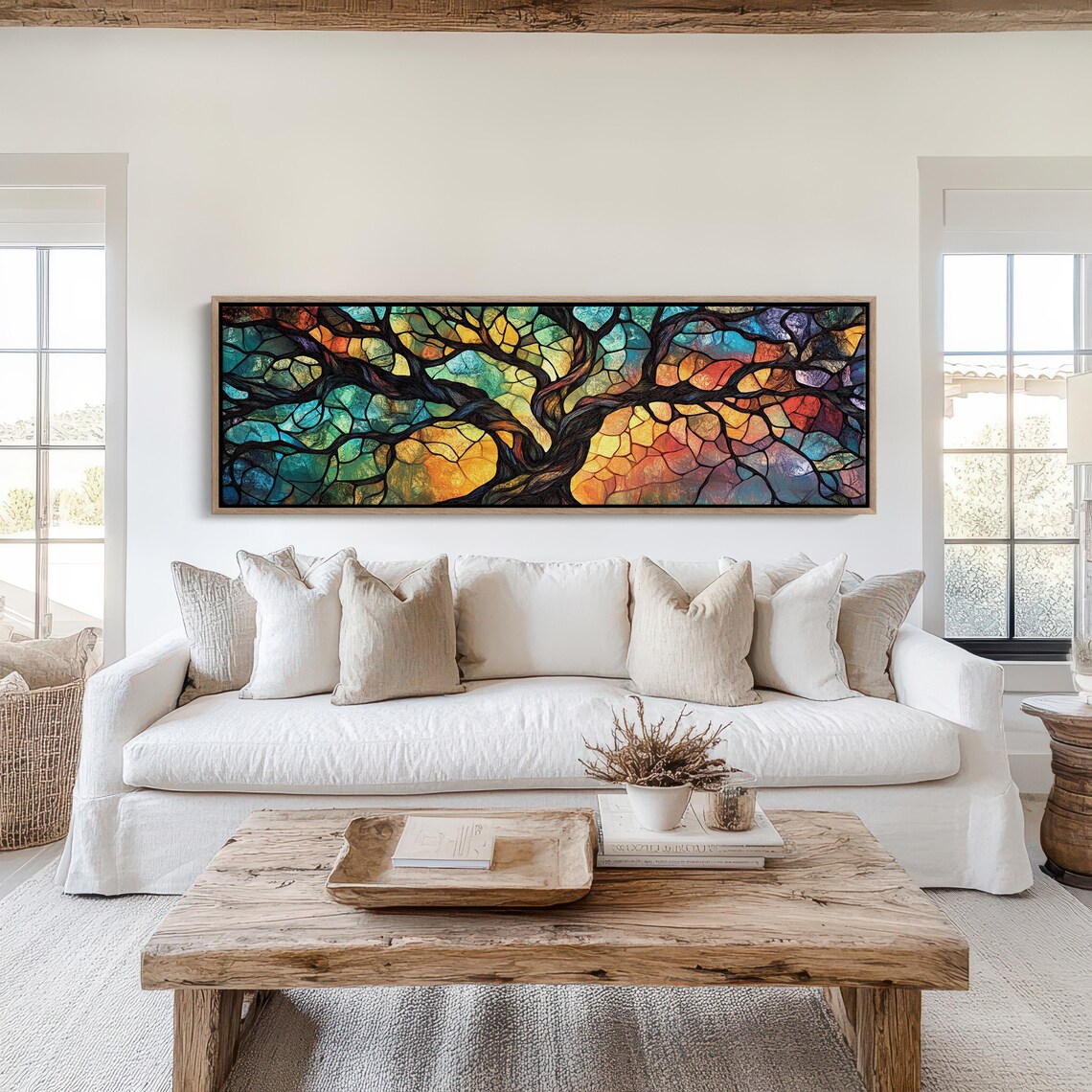 Stained Glass Tree Of Life Art Print, Rainbow Abstract - Image 6
