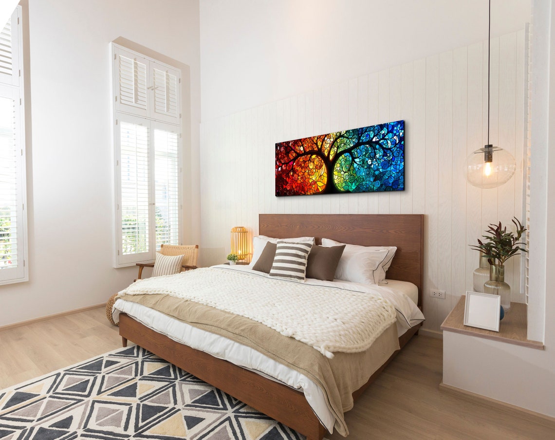 Tree Of Life Stained Glass Four Seasons Mosaic Nature Wall Art - Image 6