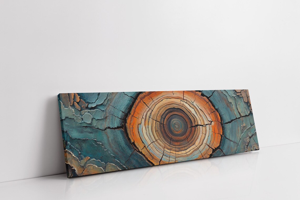 Rustic Tree Ring Art, Nature-Inspired Wall Decor - Image 7