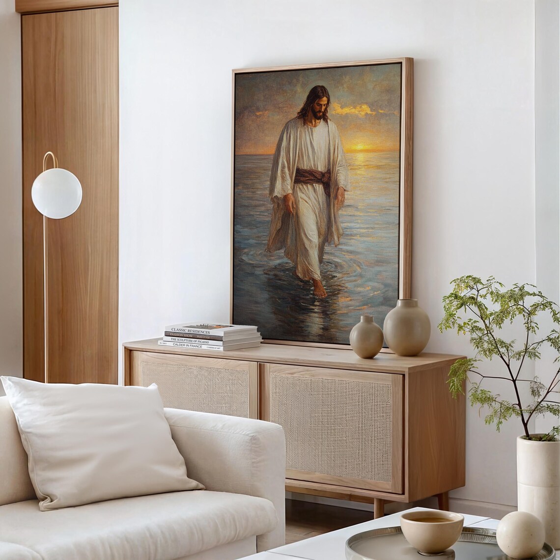 Jesus Walking On Water, Serene Christian Decor - Image 6