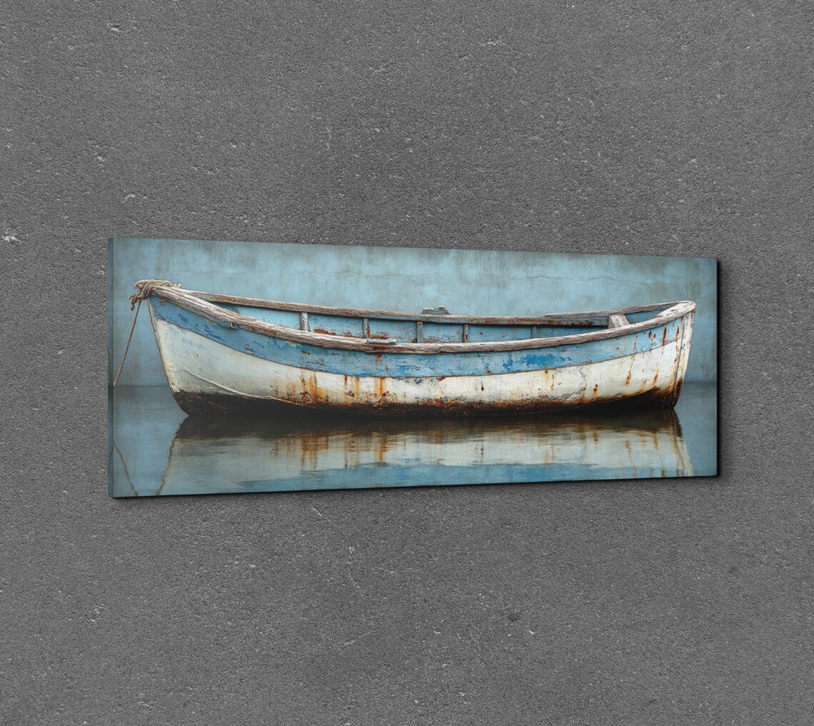 Weathered Wooden Ship Panoramic Art Print - Image 7