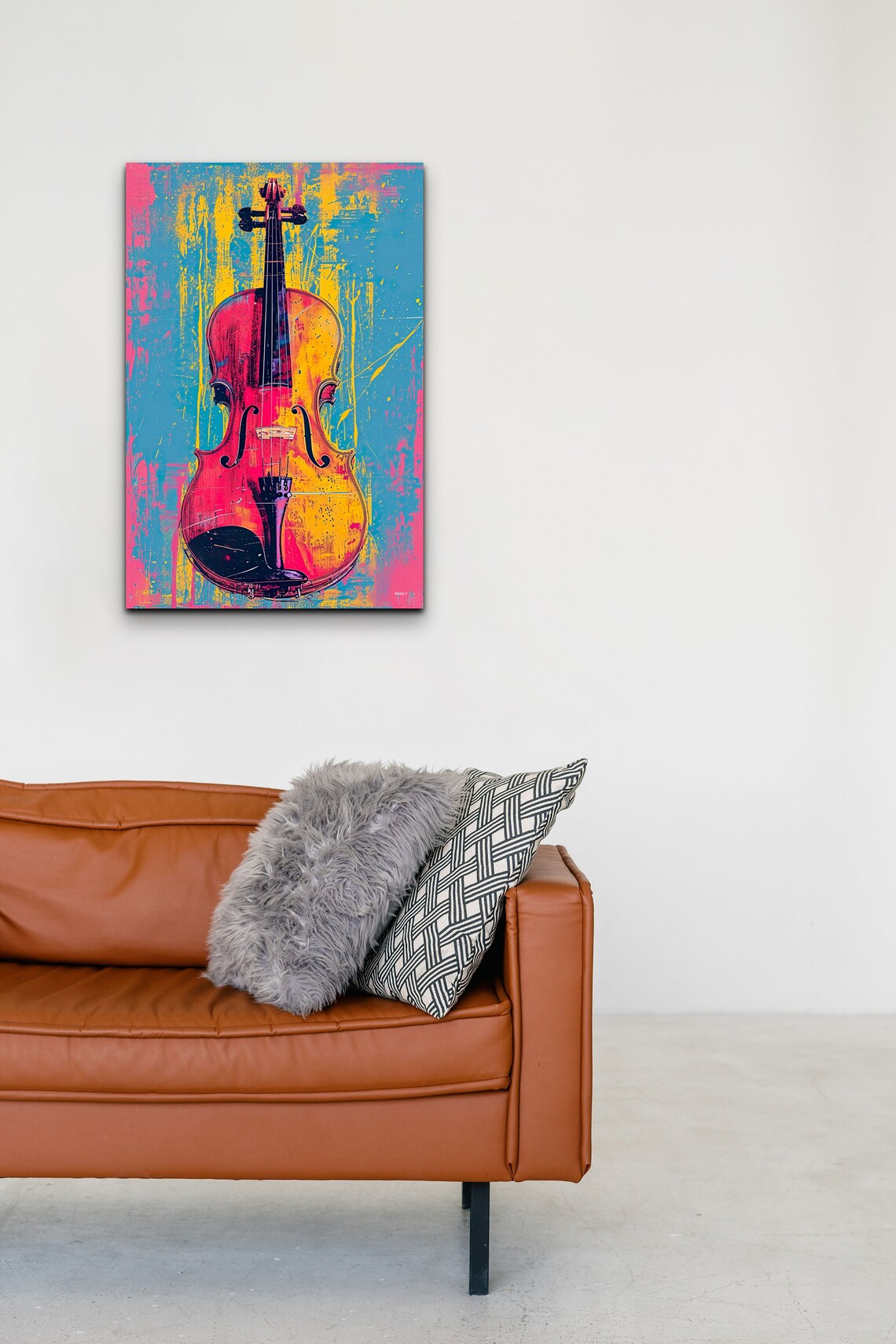 Pop Art Violin Wall Art Print - Image 7
