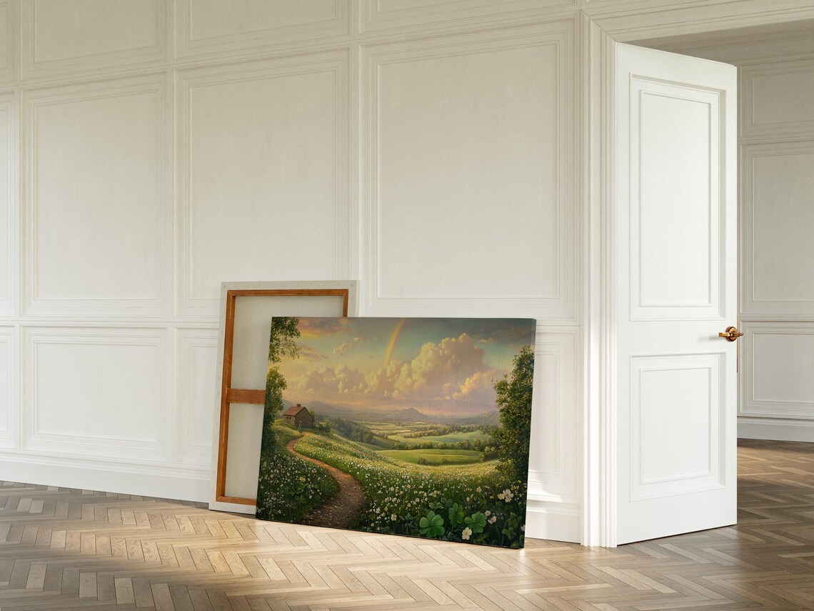 Enchanting Sunset Countryside Wall Art, Rustic Landscape - Image 6