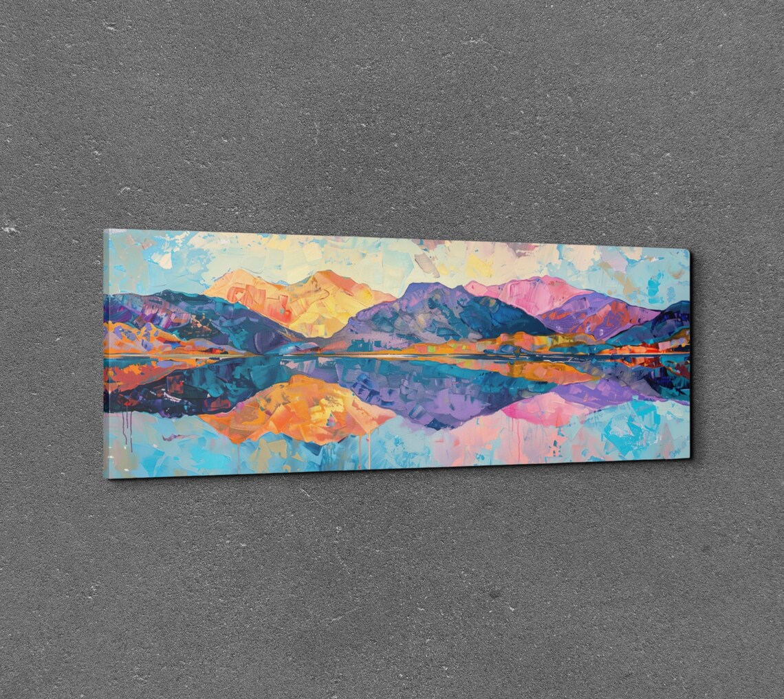 Mid Century Modern Mountain Art Print - Image 3