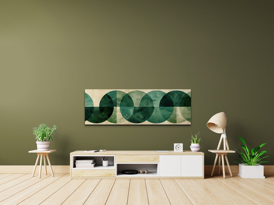 Mid Century Modern Boho Geometric Wall Art - Image 3