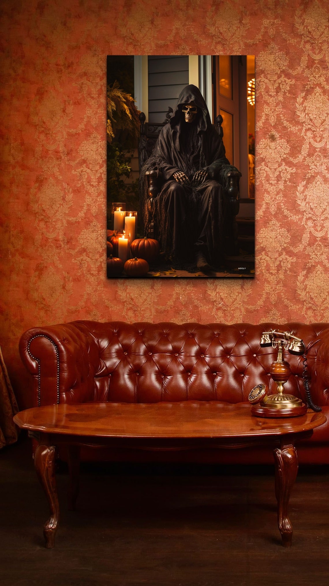 Grim Reaper Halloween Spooky Wall Art - Image 7