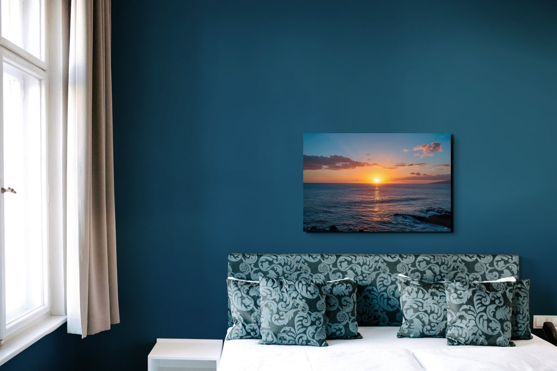 Golden Ocean Sunset Over Calm Water With Warm Reflection Poster - Image 4