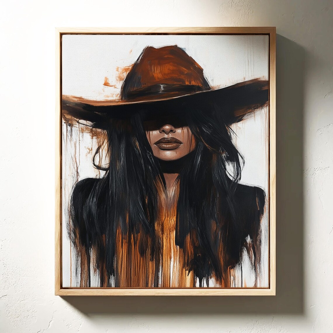 Western Cowgirl, Rustic Country Wall Art Print - Image 4