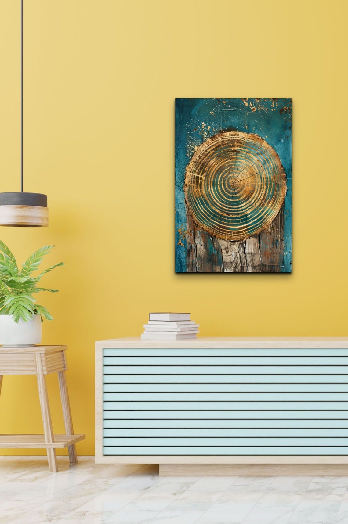 Abstract Tree Ring Nordic Art Print - Image 7