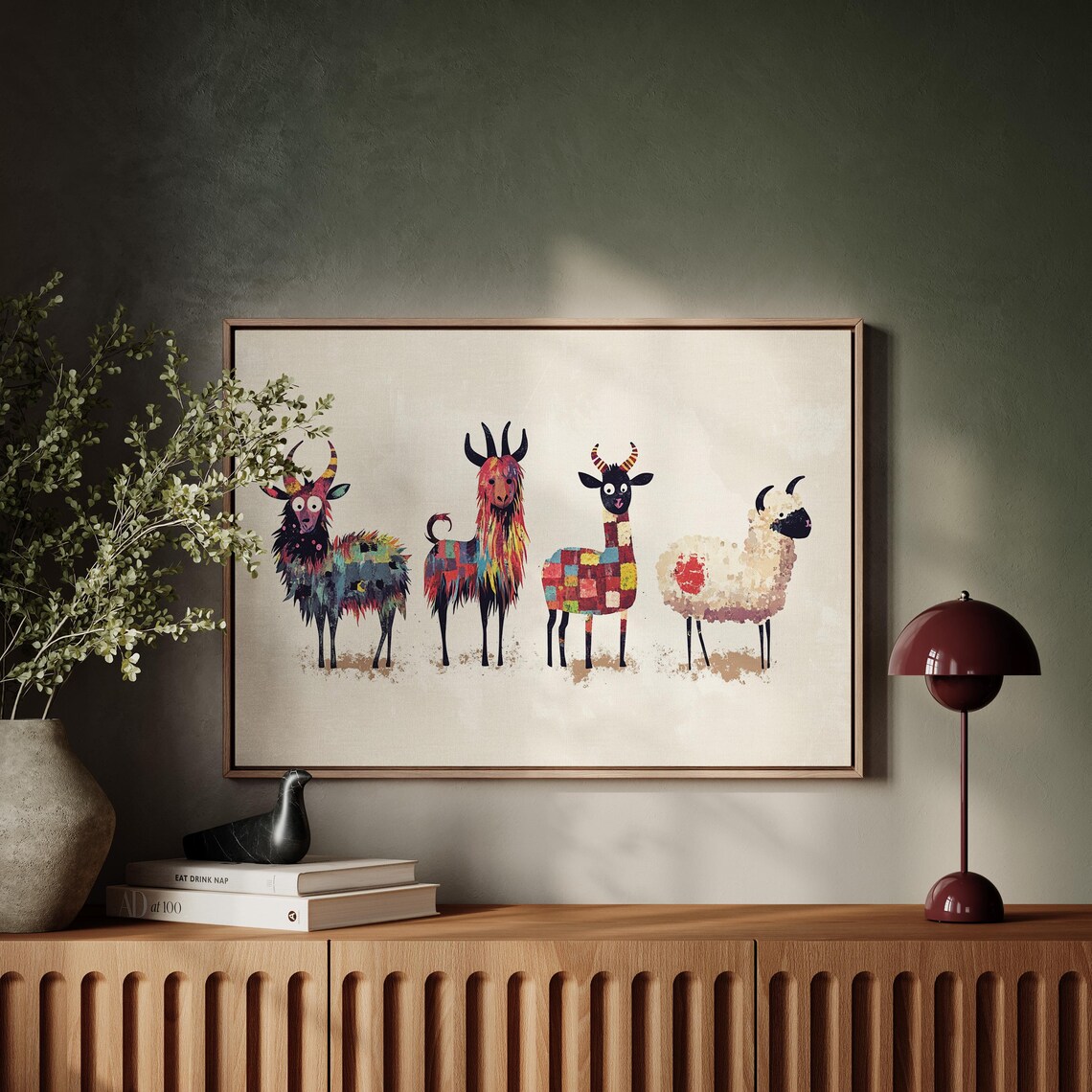 Patchwork Farm Animals, Whimsical Kids Room Decor - Image 4