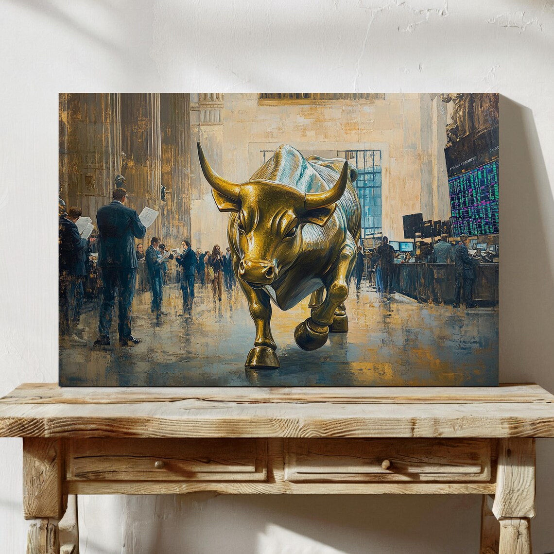 Wall Street Bull Art Print, Financial District