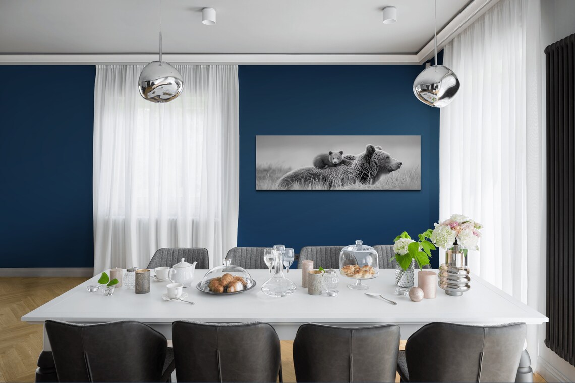 Mamma Bear Cub, Panoramic Wall Art Print - Image 7