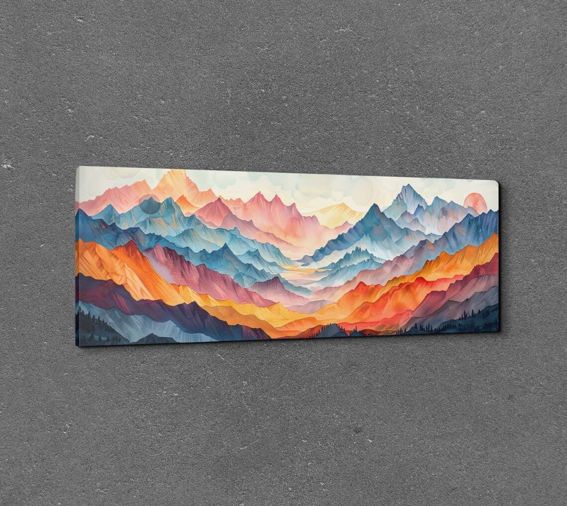 Sierra Nevada Mid-Century Modern Panoramic Scenery - Image 3