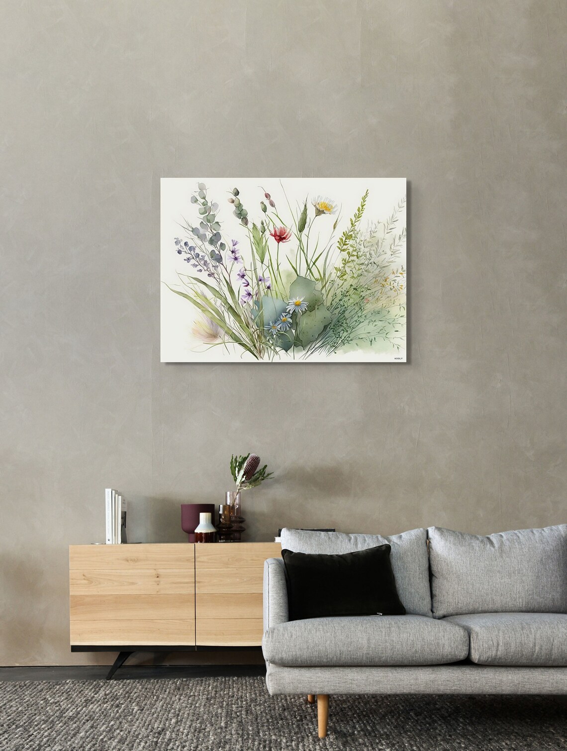 Wild Flowers Watercolor Flowers Farmhouse Art Print - Image 5