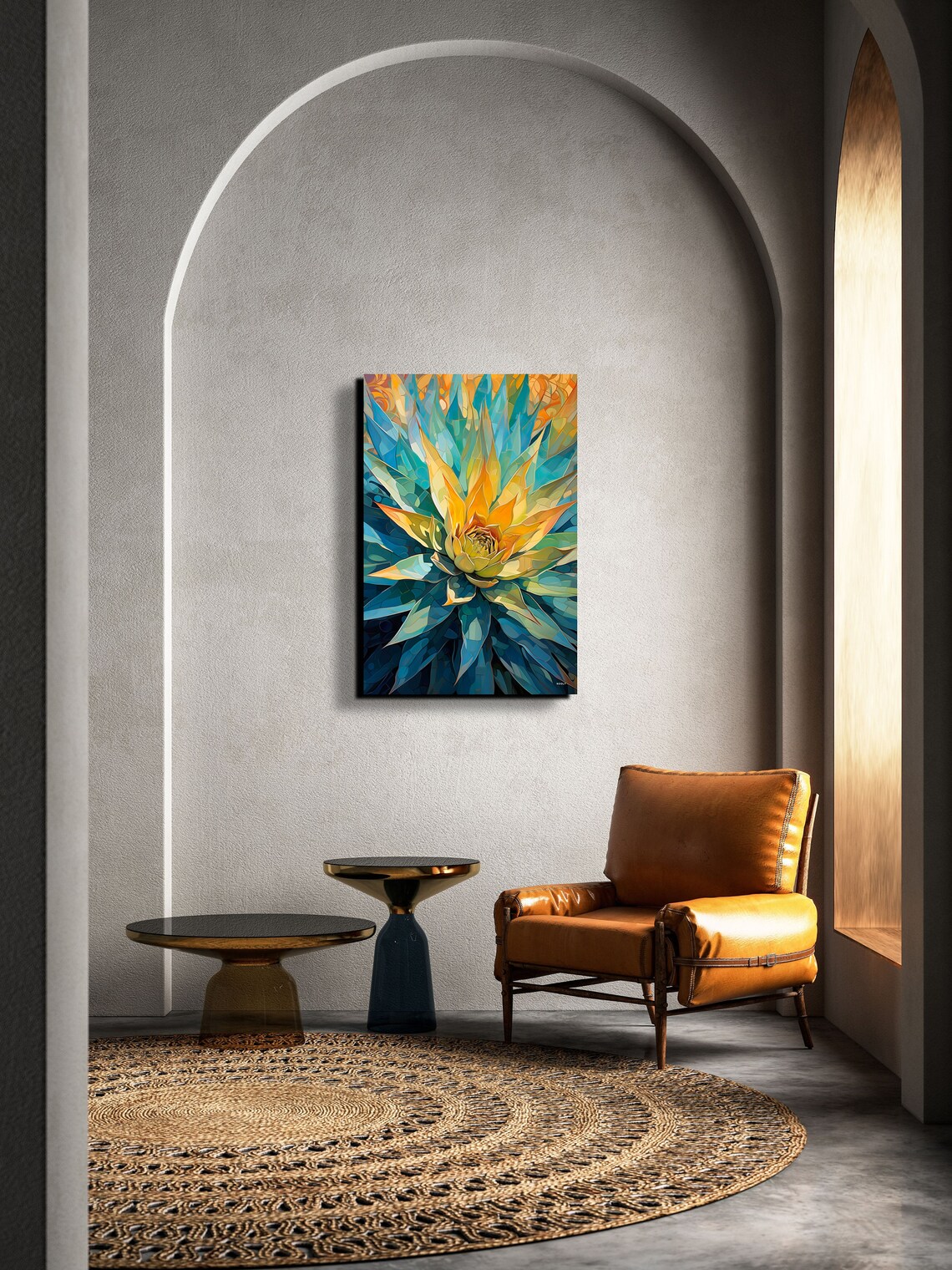 Watercolor Agave Art Print, Modern Botanical Decor - Image 5