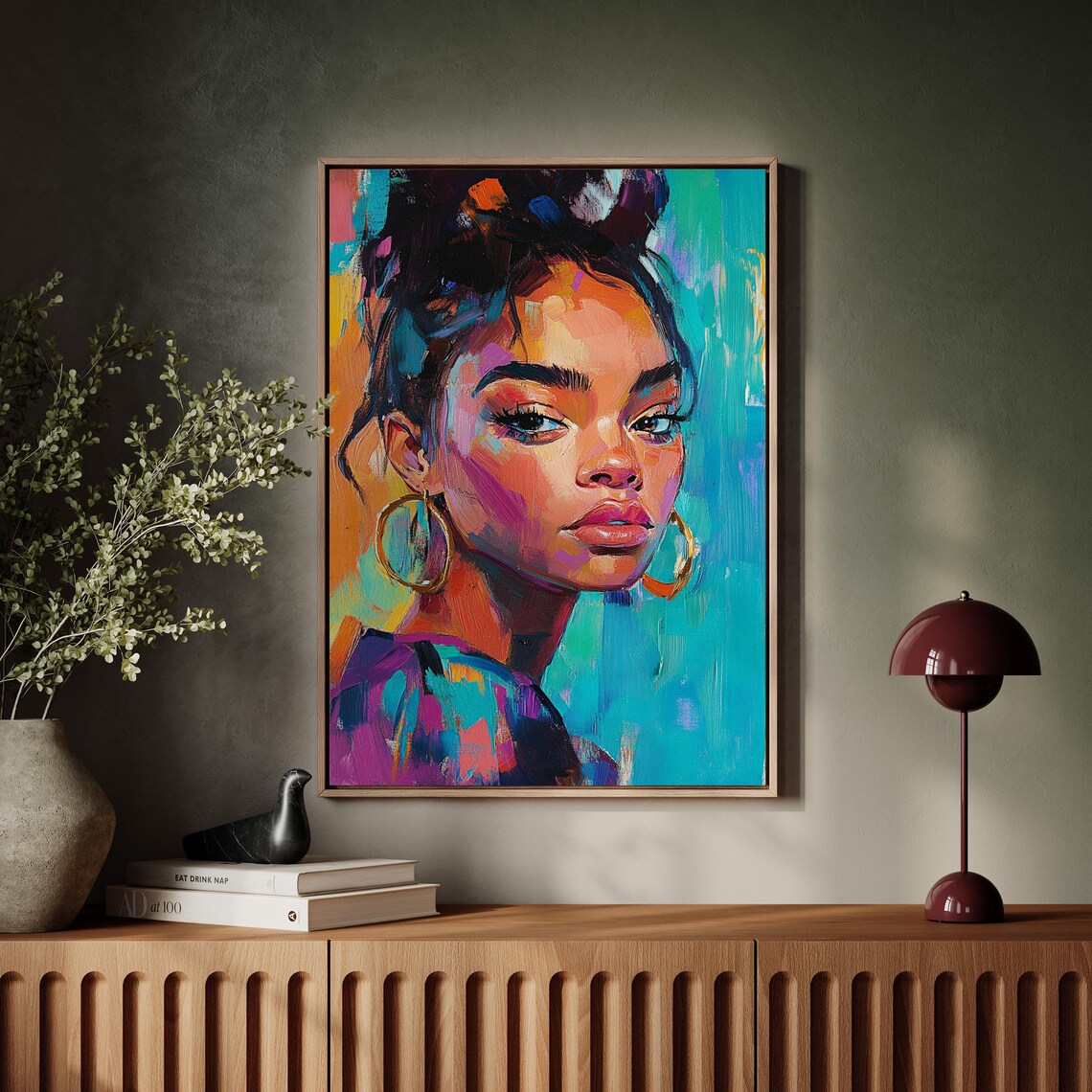Abstract Portrait Of A Bold Woman, Contemporary Art Print - Image 6