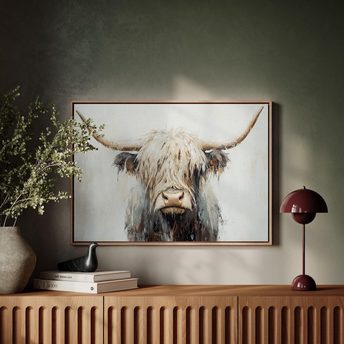 Highland Cow Living Room Wall Art Print - Image 4