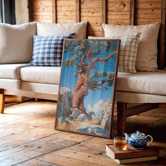 Twisted Desert Tree Rustic Southwestern Wall Art