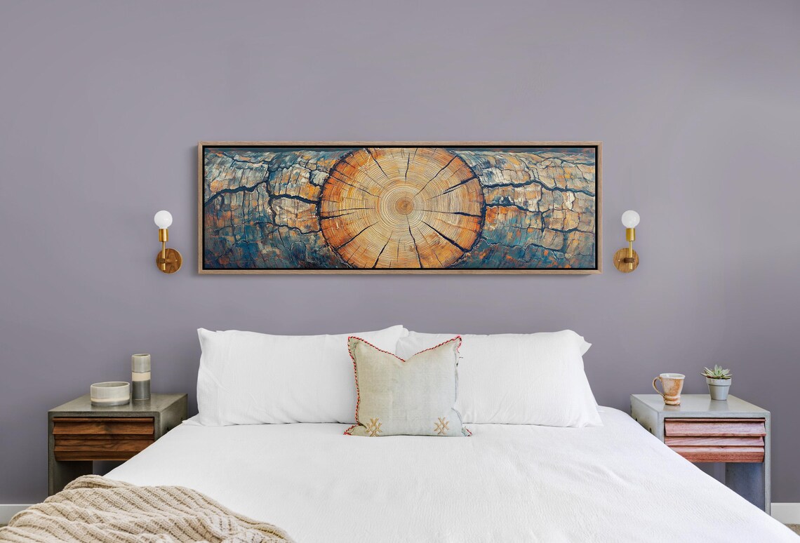 Rustic Tree Ring Art, Nature-Inspired Wall Decor - Image 5