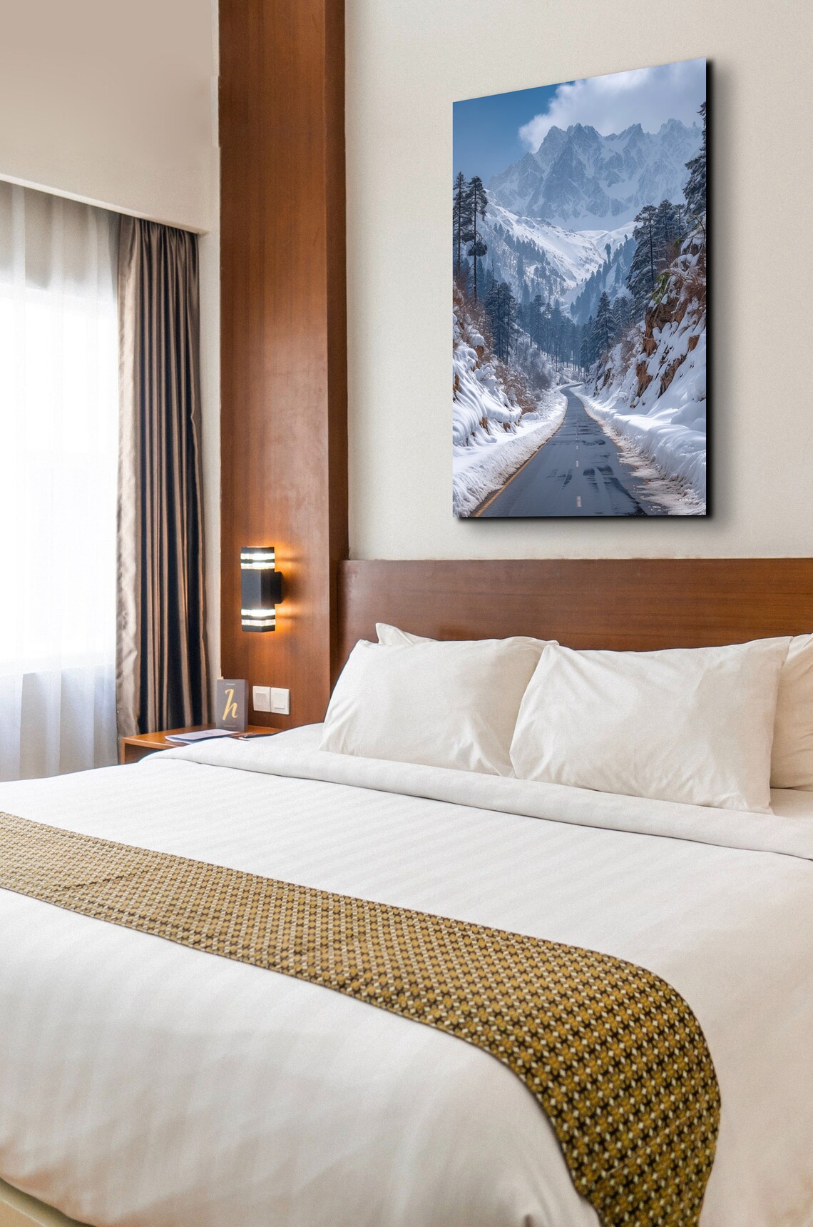 Kashmir Mountain Road Art Print, Wall Decor - Image 3