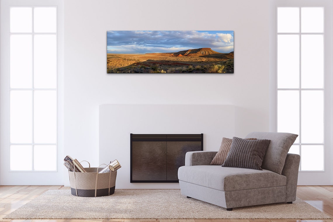 Red Rock Desert Mesa Panoramic Sunset Light Landscape Poster - Image 4