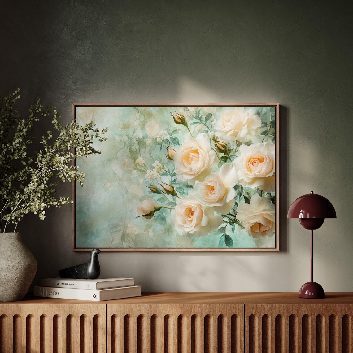 Soft Peach Roses Art Print, Elegant Floral Decor - Image 6
