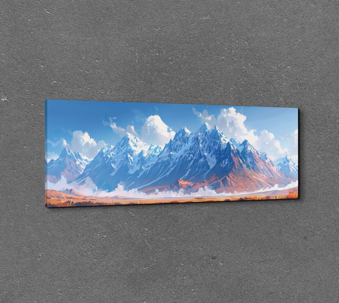 Brooks Mountain Range, Mid Century Modern Panorama - Image 3