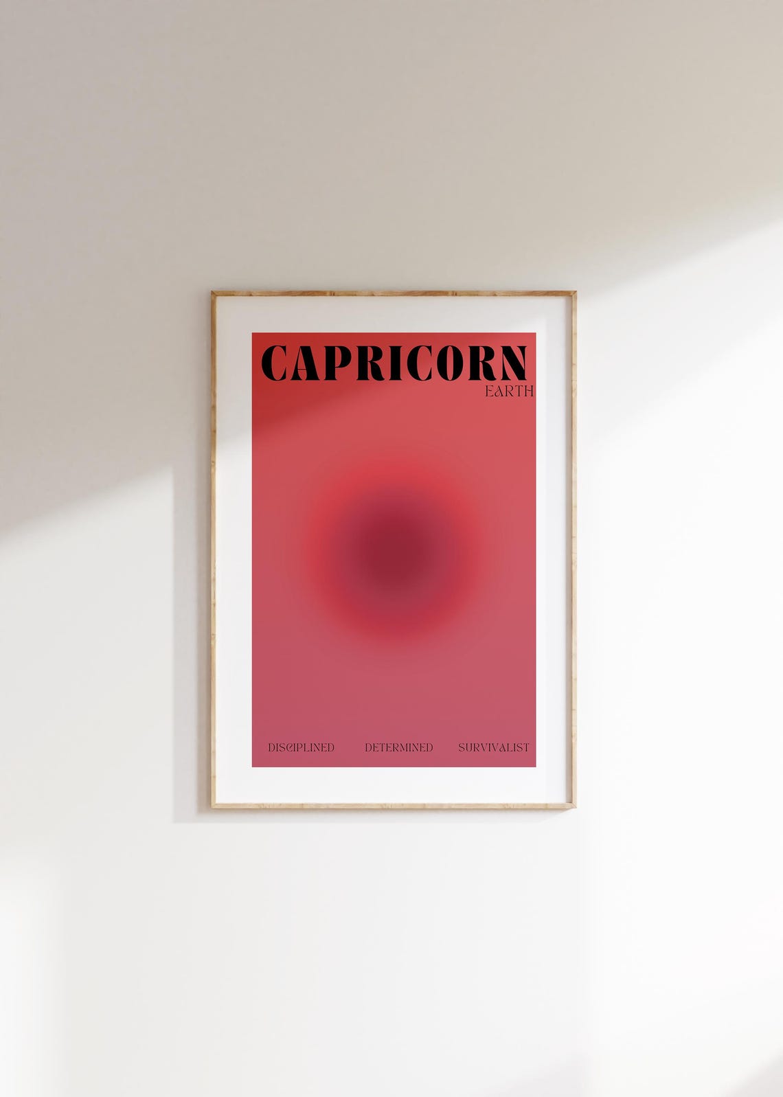 Aura Capricorn Zodiac Poster Aesthetic Wall Art Astrology Gifts Manifestation Capricorn Gift Teen Room Decor Spiritual Gifts - Image 3