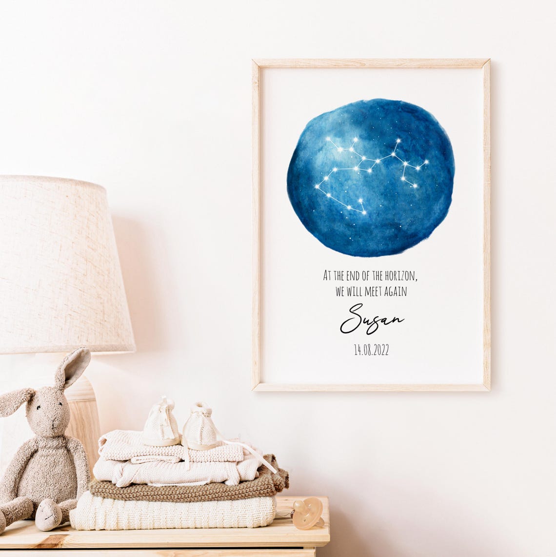 Personalized Sagittarius Star Map Baby Loss Memorial Gift Poster - Image 5