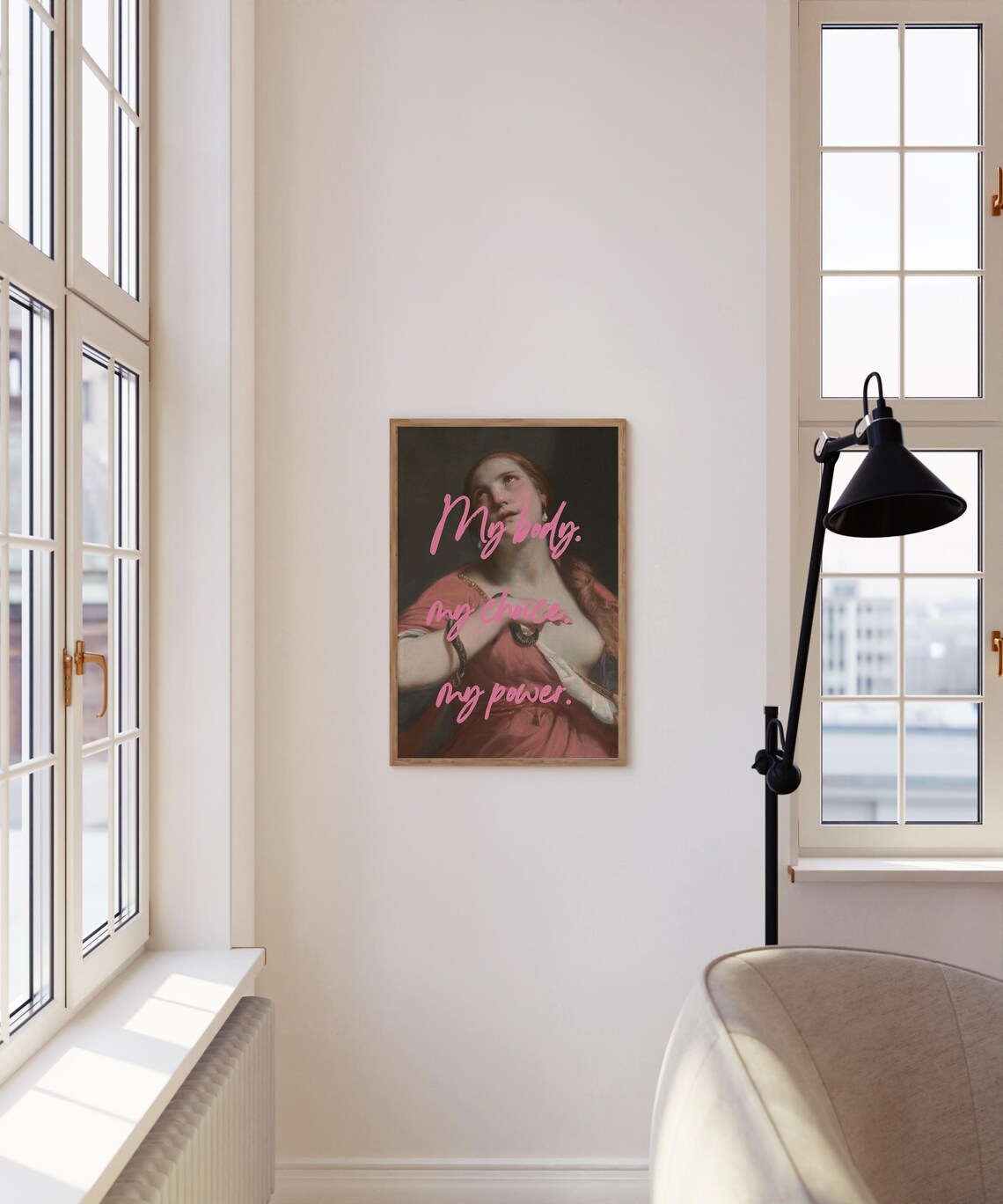 My Body My Choice Altered Art Print, Feminist Decor - Image 4